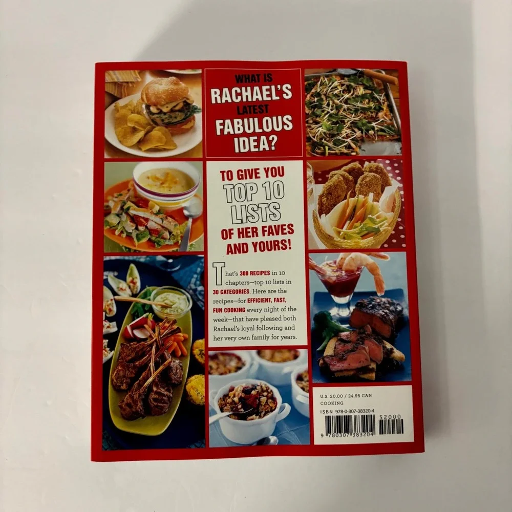 Rachael Ray's Book of 10 Cookbook 300 Recipes 1st Ed 2009 Paperback